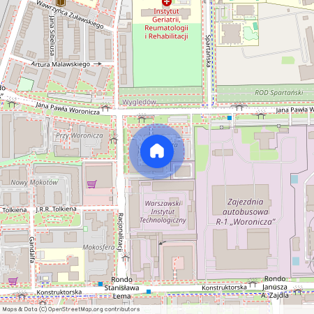 ul. Jana Pawła Woronicza, Służewiec, Mokotów, Warszawa, mazowieckie