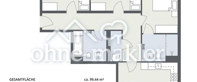 Exklusives Neubauwohnung mit 4 Zimmern, Balkon und EBK. Jetzt Besichtigung sichern! - Foto 1