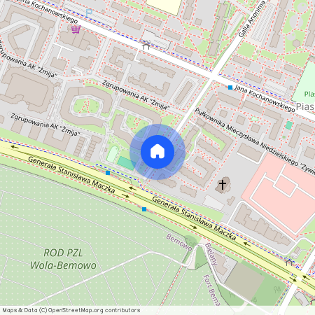 Warszawa, Bielany, płk., Mieczysława, Niedzielskiego, "Żywiciela"