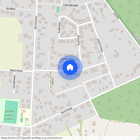 ul. Osiedlowa, Ligota Piękna, Wisznia Mała, trzebnicki, dolnośląskie