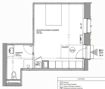 Appartement à louer, 1 pièce - Seclin 59113 - Photo 4