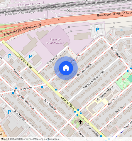 ** Rue Montcalm, Longueuil (Saint-Hubert) (, Montérégie, ), J4T2C4