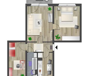 Neu sanierte Familienwohnung mit Wohlfühlbalkon - Photo 6