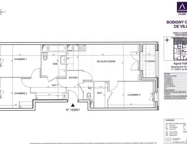 location Appartement T4 DE 76.8m² À BOBIGNY - Photo 1