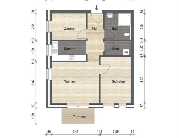 Neue Erdgeschosswohnung mit Terrasse in zentraler Lage von Schortens! - Photo 1