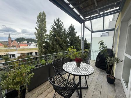 Traumhafte Penthousewohnung als Maisonette mit Dachterrasse und Garage - Photo 5