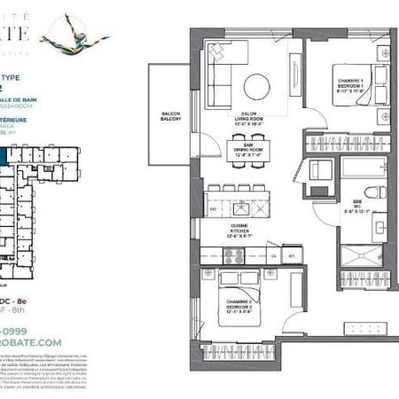 2 CH - 1 SDB - Montreal - $2,200 /mo - Photo 3