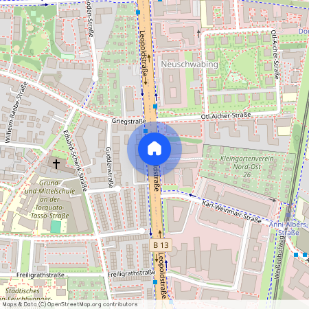 Leopoldstrasse, 80807 München - Milbertshofen - Am Hart