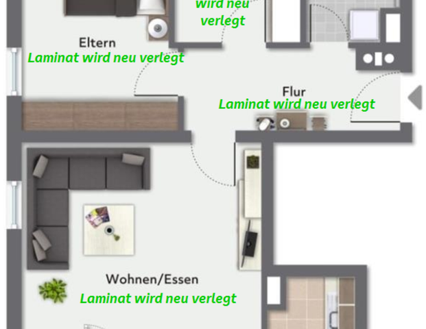 3-Zimmer Wohnung Horb-Hohenberg - Foto 1