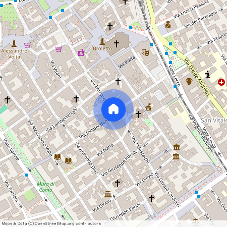 Toscano, Provincia di Como, Como, Casa, Via Indipendenza