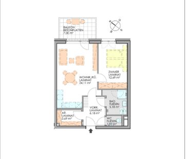 2-Zimmerwohnung im Dachgeschoss - Top 20 - Foto 2