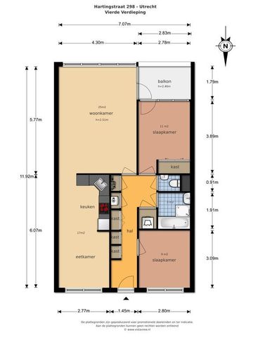 Te huur: Appartement Hartingstraat in Utrecht - Foto 5