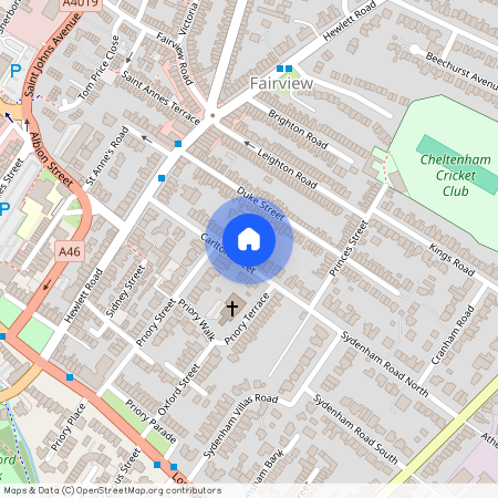 Edge of Cheltenham town centre