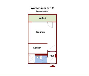 Mit WBS - Gemütliche Single-Wohnung mit Balkon - Photo 1