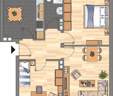 3-Zimmer-Wohnung in Wilhelmshaven City mit ebenerdiger Dusche! - Photo 1