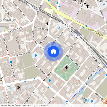 The Folium, Caroline Street, off St Pauls Square, B3