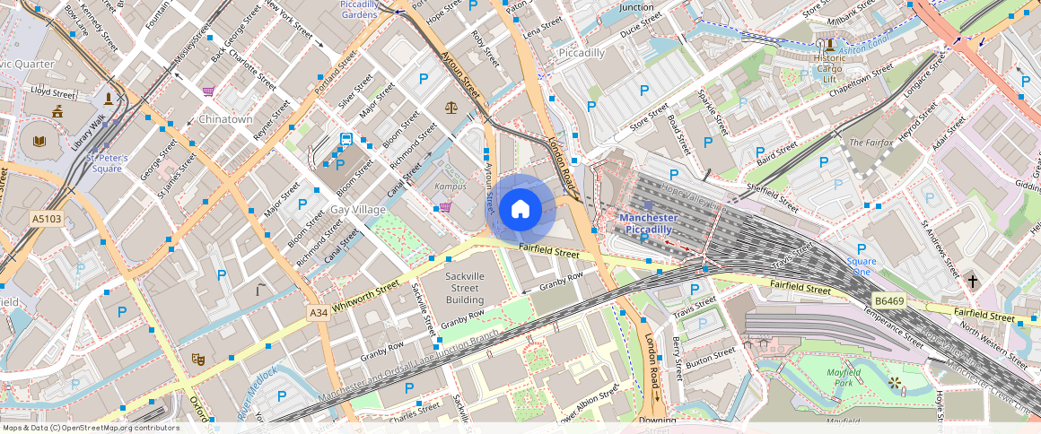 Greater Manchester, M1, Whitworth Street, Manchester