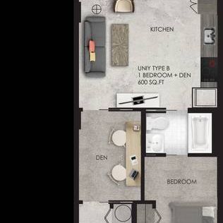 1-Bedroom plus workspace in Downtown - Photo 4