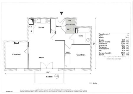 Location Appartement 3 pièces 61m² TOULOUSE 31200 - Photo 3
