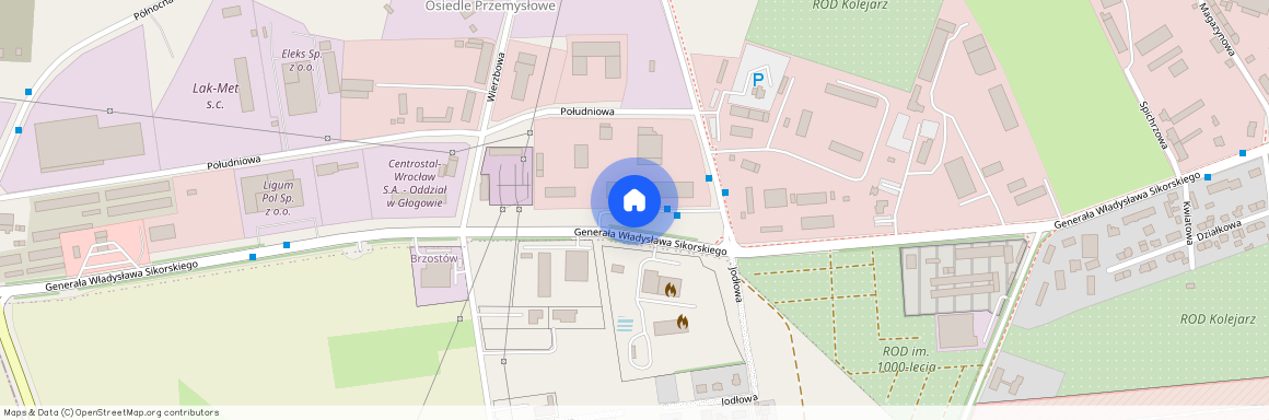 ul. Generała Władysława Sikorskiego, Głogów, głogowski, dolnośląskie
