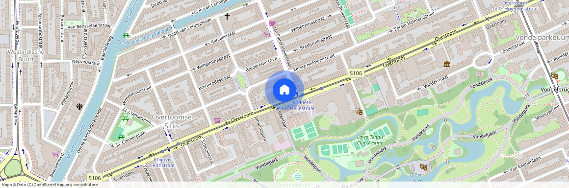 Overtoom 394-4, Cremerbuurt-West, 1054JS, Amsterdam