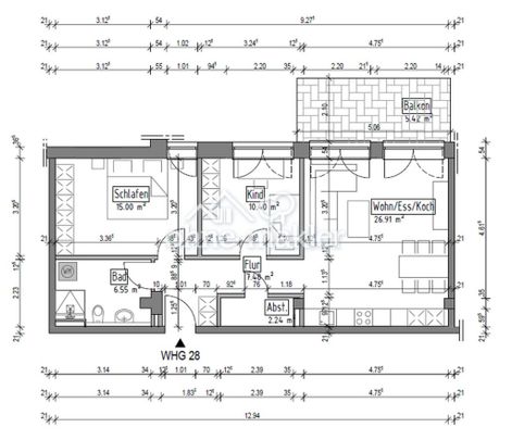 Schöne große 3-Zimmer-Neubau-Wohnung - Foto 1