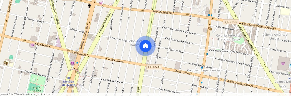 Dr José Maria Vértiz #491, Colonia Vertiz Narvarte, C.P. 03600, Df / Cdmx