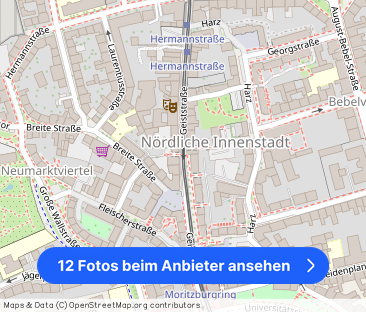 Großzügige 3-Raum-Altbauwohnung  WG-geeignet  nahe Universität un... - Foto 1