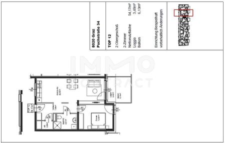 ERSTBEZUG: geförderte 2 Zimmer-Wohnung mit großem Balkon in zentraler u. ruhiger Innenhoflage - Puchstraße 34 - Top 12 - Photo 5