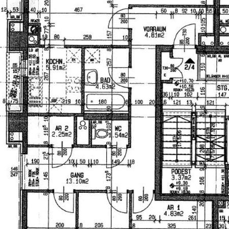 Sanierungsbedürftige 4-Zimmer-Wohnung mit Loggia und Blick zur Donau in 1200 Wien zu mieten - Photo 3