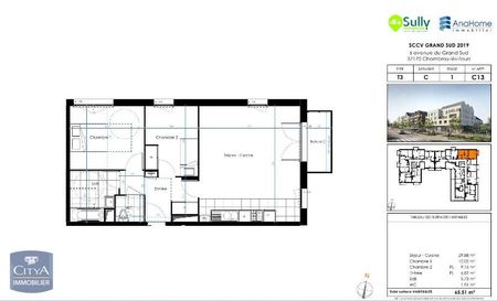 Location Appartement 3 pièces 65m² CHAMBRAY LES TOURS 37170 - Photo 5