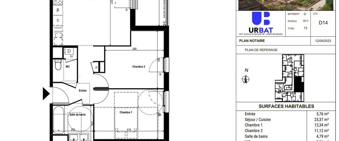 location Appartement T3 DE 59.89m² À RILLIEUX LA PAPE - Photo 1