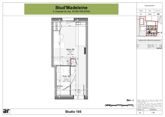 Location Appartement 1 pièce 18m² ORLEANS 45000 - Photo 1