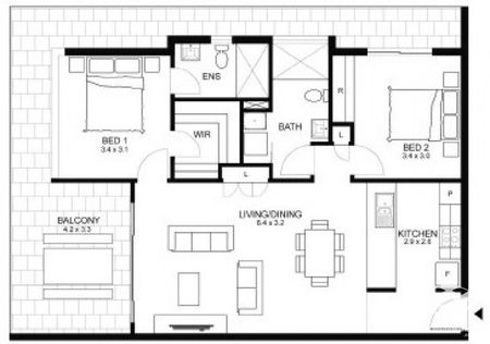 Furnished Top floor 2 bedroom units - CLOSE TO EVERYTHING +PHYSICAL SEPARATION BETWEEN BEDROOMS - Photo 3