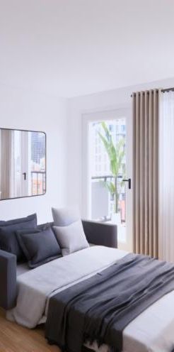 Appartement Une Chambre - Montréal Centre-Ville, Meublé - Photo 1