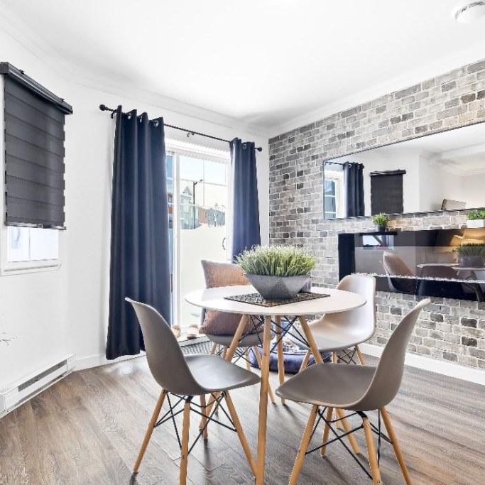 Condo 3 1/2 à Brossard avec électroménagers, 1 stationnement, Thermopompe mural, 1 Rangement et balcon extérieur - Photo 1