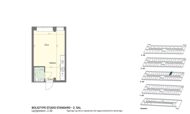 UNIKKE & RÅ STUDIOS PÅ AMAGERBRO MED FITNESS, TAGTERRASSE OG MEGET MERE! - Foto 1