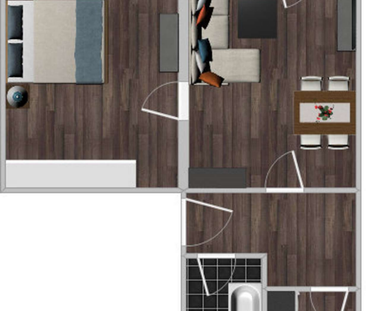 **Helle 2-RWG im EG – Balkon – Tageslichtbad mit Dusche **WE 32** - Photo 2