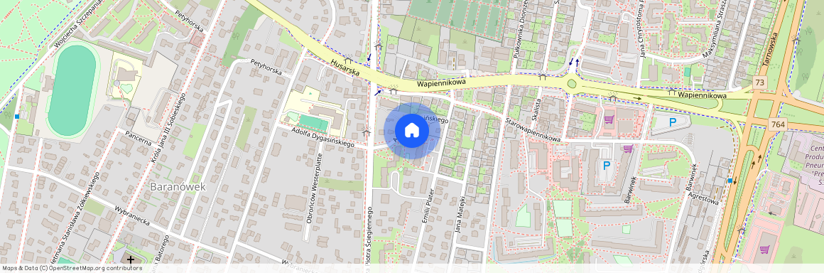 ul. Księdza Piotra Ściegiennego, Barwinek, Kielce, świętokrzyskie