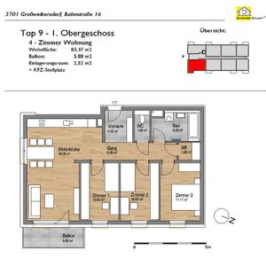 Großzügige 4-Zimmerwohnung in Großweikersdorf - Foto 3