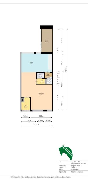 Maison mitoyenne Apollolaan 128, Oude Pekela - À louer - Foto 1