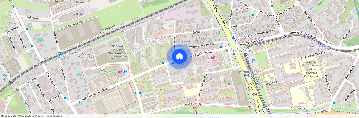 ul. Henryka Pachońskiego, Prądnik Biały, Prądnik Biały, Kraków, małopolskie