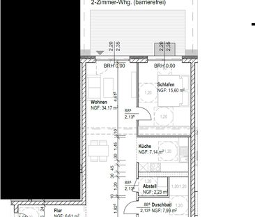 Großzügige 2-Zimmer Terrassenwohnung - Foto 1