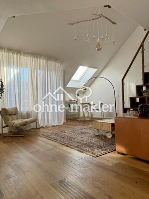 WG GEEIGNET Möblierte 4,5 Zimmer Design-Penthouse mit Dachterrasse in zentraler, ruhiger Lage - Photo 1