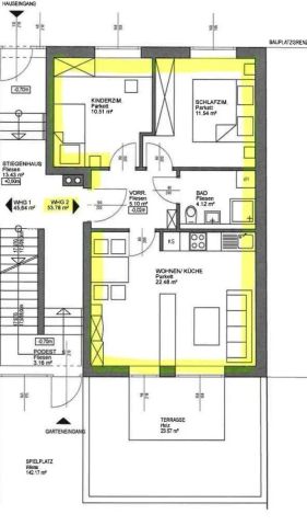 PERFEKTE 2er WG / Familienwohnung mit 3 Zimmern & Terrasse mit Gartenzugang - Photo 3