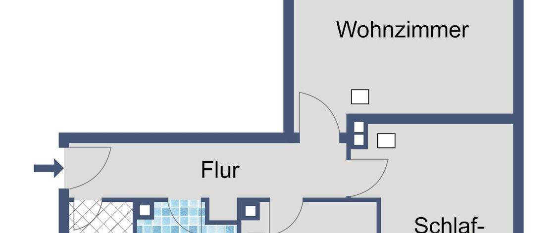 Praktisch geschnittene Wohnung im 3. Obergeschoss - Foto 1