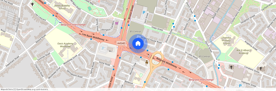 Belgrave Middleway, Birmingham, B5
