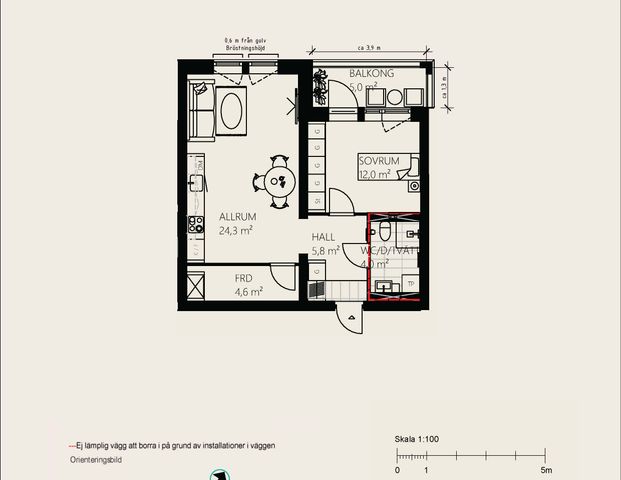 Jägarbacken 56B - Foto 1
