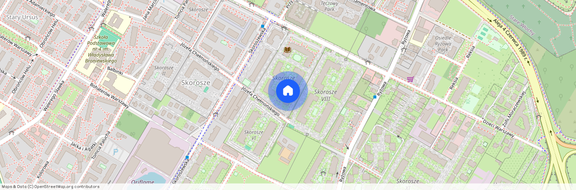 ul. Józefa Chełmońskiego, Skorosze, Ursus, Warszawa, mazowieckie