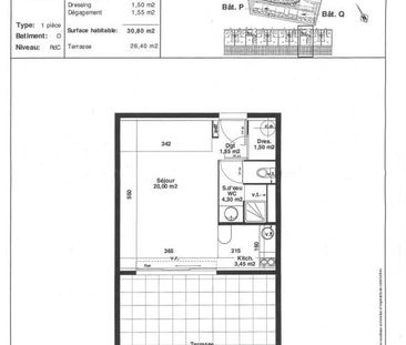 F1 30.8 m². Cuisine Equipée Américaine. - Photo 5